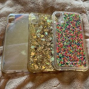 🥰🥰Beautiful set of 3 iPhone X XS max cases. Like new condition!